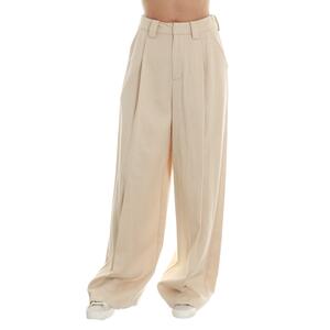 PANTALONE A PALAZZO BEIGE